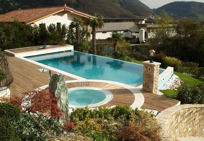 Bluservice piscine albino, bergamo piscine, costruzione ... Preventivo piscina a sfioro